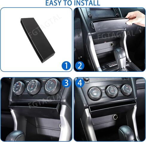 Center Console Storage Box Compatible with Subaru Forester 2013-2018, ABS Console Storage Tray Organizer, Under Air Conditioner Storage Box, Auto Interior Storage Accessories (Style A) in Saudi Arabia