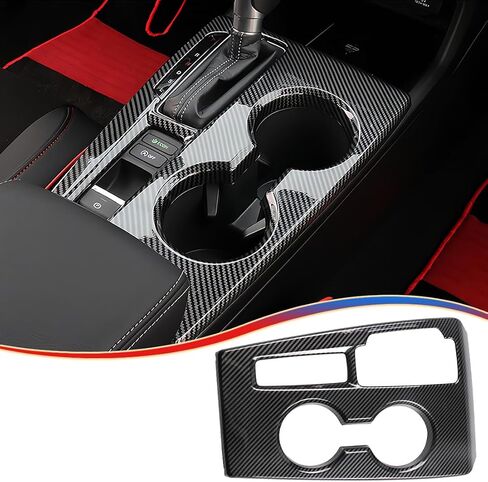 11th Gen Civic Center Center Censole Console Gear Chief Cover Trim for Honda Civic 2022 2023 2024 2025 - ABS Wine Red Sport Idisors in Kuwait