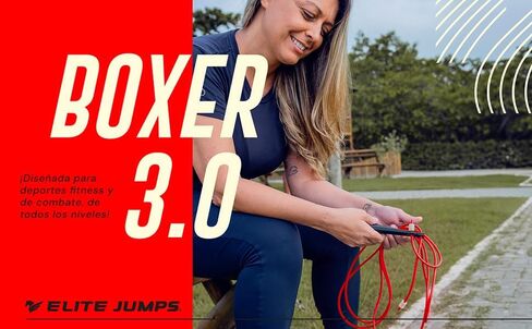 Boxer Jump Rope for Fitness and Cardio Training - Professionally Designed Full Body Workout boxing jump rope - Tangle Free 5mm PVC Jump Rope Cord - Ideal for Slim Body Aerobic Exercise in Saudi Arabia