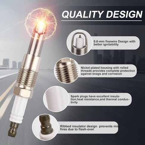 مجموعة من 4 مزدوج Iridium Spark Plug 9029 متوافق مع 2009-2019 Nissan 2007-2019 Infiniti 2009-2012 Suzuki استبدال 22401JA01B 22401JA07B in Saudi Arabia