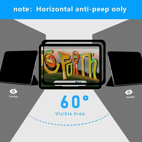 360 °Privacy Filter Film for iPad Air 13 inch 2024 (A2898/A2899/A2900),Privacy Protect Screen for iPad Air 13 inch M4, anti-glare and anti-blue light in Saudi Arabia