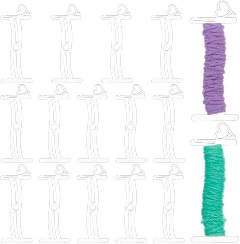 BENECREAT 10PCS Acrylic Whorl Drop Spindle Kit, 5.9x2.3inch Transparent Spinning Wheel Yarn Bobbins with Protective Film for Felting, Crochet and General Crafts, 2.5mm Thick in Saudi Arabia