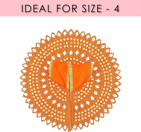 SATVIK STORE Craftsman Set of 2 - Laddu Gopal Dress with Assorted Accessory – Premium Poshak for Krishna Idol, Vibrant Designer Outfit for Janmashtami & Home Temple Decor (Size 1) in Saudi Arabia