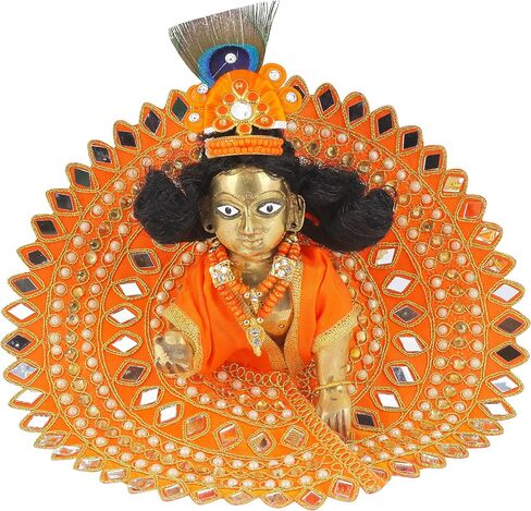 SATVIK STORE Craftsman Set of 2 - Laddu Gopal Dress with Assorted Accessory – Premium Poshak for Krishna Idol, Vibrant Designer Outfit for Janmashtami & Home Temple Decor (Size 1) in Saudi Arabia