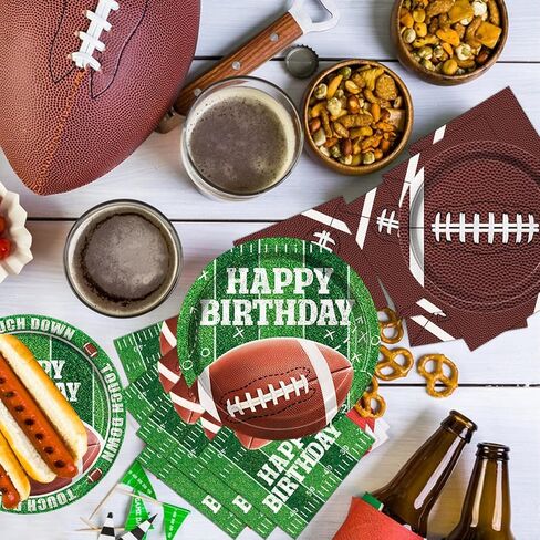 170 PCS Soccer Party Decorations, Soccer Birthday Party Decorations - Includes Plates, Napkins, Cups, Banner, Balloons, Tablecloth, Knives, Forks for Sports Soccer Theme Party Decorations, Serve 24 in Saudi Arabia