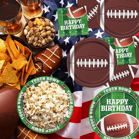 170 PCS Soccer Party Decorations, Soccer Birthday Party Decorations - Includes Plates, Napkins, Cups, Banner, Balloons, Tablecloth, Knives, Forks for Sports Soccer Theme Party Decorations, Serve 24 in Saudi Arabia