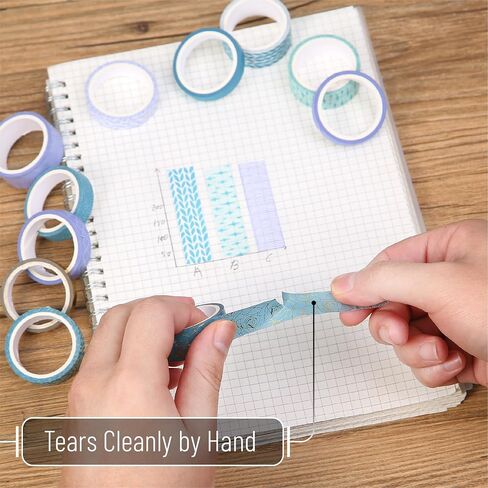 Mr. Pen- Washi Tape Set ، 8 Rolls ، Geo Labyrinth ، شريط زخرفي ، أشرطة Washi ، شريط سجل القصاصات ، شريط قصاصات Washi للتنسيق ، الشريط الحرفي ، الشريط الغسلي ، والغسالة ، شريط Washi لطيف in Saudi Arabia