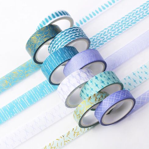 Mr. Pen- Washi Tape Set ، 8 Rolls ، Geo Labyrinth ، شريط زخرفي ، أشرطة Washi ، شريط سجل القصاصات ، شريط قصاصات Washi للتنسيق ، الشريط الحرفي ، الشريط الغسلي ، والغسالة ، شريط Washi لطيف in Saudi Arabia