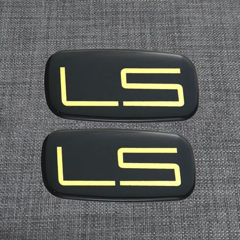 2pc راتنجات الإيبوكسي LS شارة شارة ملصق متوافق مع Silverado Tahoe Suburban 15036135 (Chrome) in Kuwait