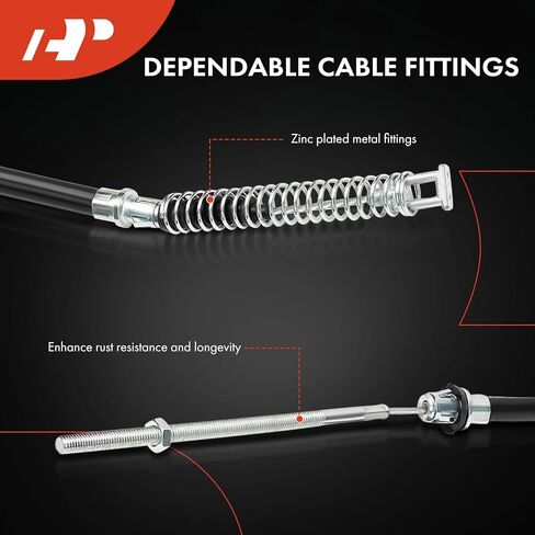 A-Premium Rear Passenger Side Parking Brake Cable Assembly Compatible with Chevrolet & GMC Models: Astro 2003-2005, Safari 2003-2005 - Replace# 15115669 in Saudi Arabia