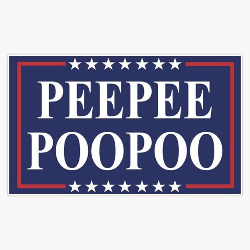 445 PEEPEE POOPOO Vinyl Sticker Laptop Decal Car Bumper Window Waterproof 6 Mil 5'' in Saudi Arabia