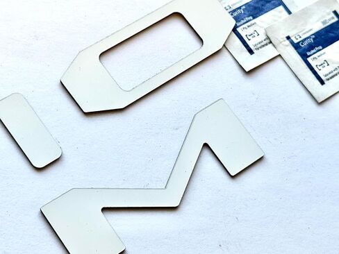 أحرف خلفية خلفية حمراء متوافقة مع TACO 2024-Up SelfadAdhesive ABS Plastics in Kuwait