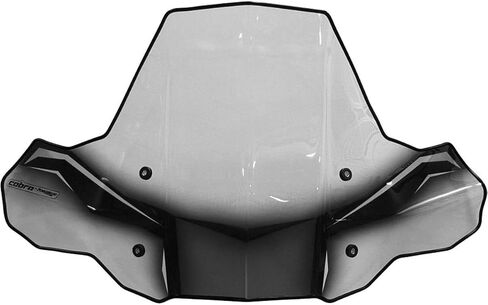 PowerMadd 24571 ProTEK Windshield for ATV - Standard Mount - Clear with black graphics in Kuwait