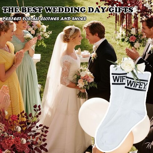 Bridalsocks ، هدايا الزفاف البيضاء ، جوارب زفاف الشباب ، ديكورات الحفلات العازبة العروس in Kuwait