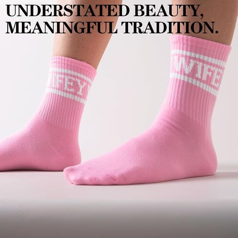 Bridalsocks ، هدايا الزفاف البيضاء ، جوارب زفاف الشباب ، ديكورات الحفلات العازبة العروس in Kuwait