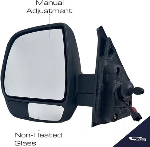 استبدال مرآة سائق سائق سبيغ لعام 2015-2022 RAM Promaster City Manual Adjustment Noned Truck Signal Light Light Black 2 Held Dins in Kuwait