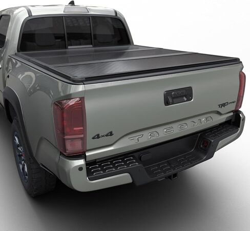 Tutel Hard Shell Folding Truck Bed Tonneau Cove Fits 2005-2015 Toyota Tacoma w/OE Track System 6' 2" Bed (73.5") - TULH020 in Saudi Arabia