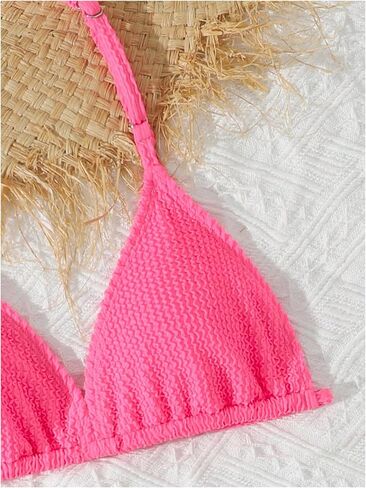 SHENHE Girl's 3 Piece Swimsuits with Cover Up Skirt Halter Triangle Bathing Suits Bikini Set in Saudi Arabia