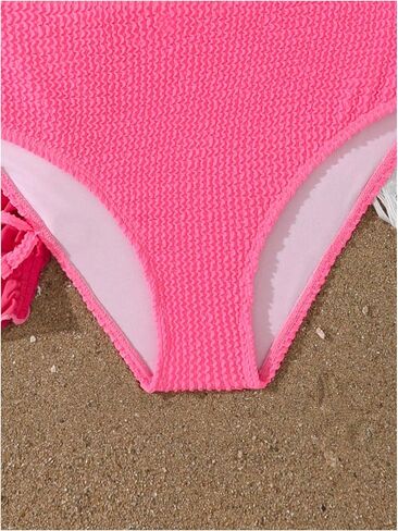 SHENHE Girl's 3 Piece Swimsuits with Cover Up Skirt Halter Triangle Bathing Suits Bikini Set in Saudi Arabia