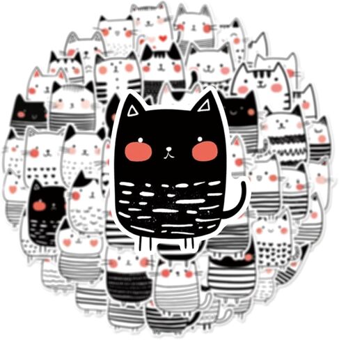 Funny Bunny Stickers 50Pcs Cute Rabbit Rainbow Stickers for Water Bottle Vinyl Decals Waterproof Laptop Luggage Computer Scrapbooking Decorative Decals for Teens in Kuwait