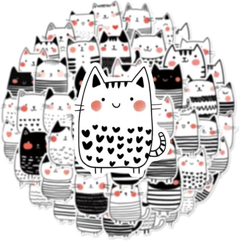 Funny Bunny Stickers 50Pcs Cute Rabbit Rainbow Stickers for Water Bottle Vinyl Decals Waterproof Laptop Luggage Computer Scrapbooking Decorative Decals for Teens in Kuwait