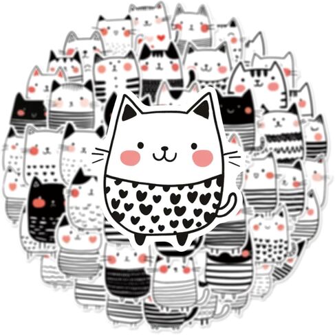 Funny Bunny Stickers 50Pcs Cute Rabbit Rainbow Stickers for Water Bottle Vinyl Decals Waterproof Laptop Luggage Computer Scrapbooking Decorative Decals for Teens in Kuwait