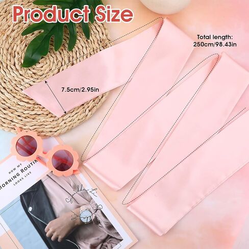 Lusofie Sash Belts for Women 2.95'' Wide Satin Belt for Dress Ribbon Belts for Special Occasions in Kuwait