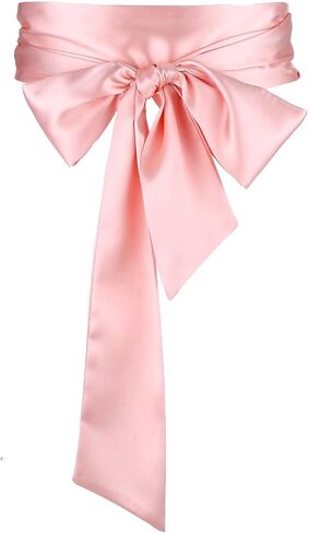 Lusofie Sash Belts for Women 2.95'' Wide Satin Belt for Dress Ribbon Belts for Special Occasions in Kuwait