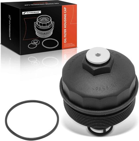 A-Premium Oil Filter Housing Cap Assembly Compatible with Volkswagen Jetta 1996-2002, Passat 1996-1997, Golf 1997-2001, Touareg, EuroVan & Audi Q7, A8 Quattro, S8 & Porsche Cayenne, # 021115433E in Saudi Arabia
