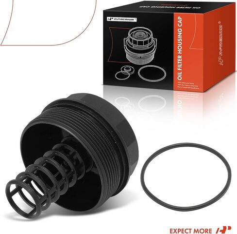 A-Premium Oil Filter Housing Cap Assembly Compatible with Volkswagen Jetta 1996-2002, Passat 1996-1997, Golf 1997-2001, Touareg, EuroVan & Audi Q7, A8 Quattro, S8 & Porsche Cayenne, # 021115433E in Saudi Arabia