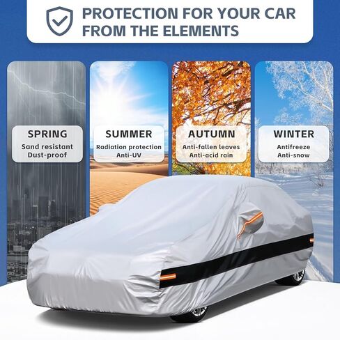 Sedan Car Cover Custom Fit Oldsmobile Aurora 2001-2004, Car Cover Waterproof All Weather for Automobiles, Sun Rain Dust UV Protection. (Ships from US Warehouse, Arrive Within 3-7 Days) in Kuwait