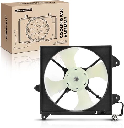مجموعة مروحة مكثف A -premium A/C متوافقة مع نماذج Mitsubishi المختارة - Lancer 2002-2007 ، 2.0L - استبدل# Mn185142 ، MR958398 in Saudi Arabia