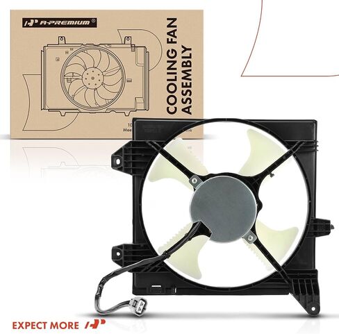مجموعة مروحة مكثف A -premium A/C متوافقة مع نماذج Mitsubishi المختارة - Lancer 2002-2007 ، 2.0L - استبدل# Mn185142 ، MR958398 in Saudi Arabia