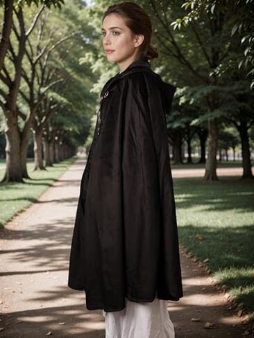 Halloween Costume for Men Women Medieval Wizard Cloak with Hood Renaissance Hooded Capes Witch for Cosplay in Kuwait