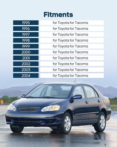 ECCPP الداخلية الخارجية + مقابض باب الباب الخلفي 1995-2004 لتويوتا ل tacoma الاستبدال الخارجي مقابض باب السائق 5pcs Balck/Gray 6922035020،6922035070c0،79344،79345،9597181،9597180 in Saudi Arabia
