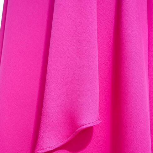 DKNY Women's Balloon Sleeve Satin Faux Wrap Maxi Dress in Saudi Arabia