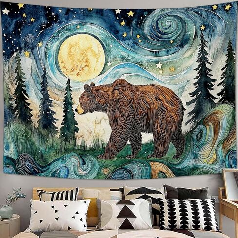 Sunflower Tapestry Galaxy Space Floral Aesthetic Tapestries Starry Sky Nature Hanging Wall Art Decor Home Decoration for Bedroom Living Room Dorm 50"x60" in Saudi Arabia