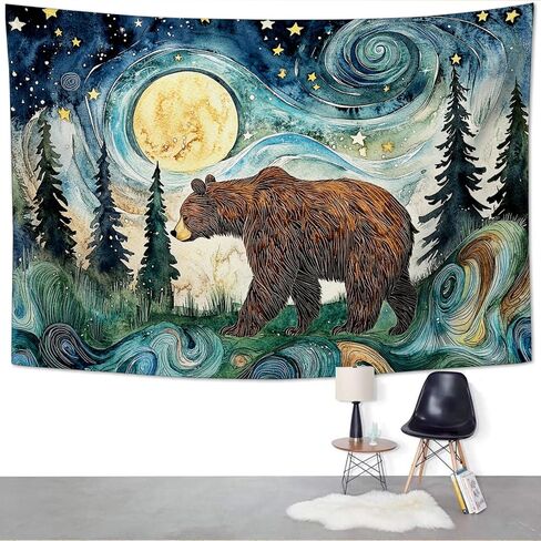 Sunflower Tapestry Galaxy Space Floral Aesthetic Tapestries Starry Sky Nature Hanging Wall Art Decor Home Decoration for Bedroom Living Room Dorm 50"x60" in Saudi Arabia