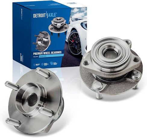 Detroit Axle - 2 مراكز تحمل العجلات الأمامية لعام 2007-2011 Nissan Versa 2008 2009 2010 ، مجموعة مجموعة محامل العجلات البديلة ، محاور الزوجين in Saudi Arabia