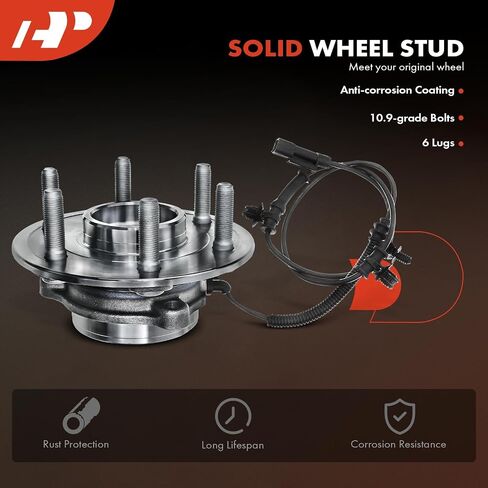 A-Premium Front Wheel Bearing and Hub Assembly with ABS & 6-Lug Compatible with Ram 1500 2019-2023, 4WD and with 22 inches Wheel in Saudi Arabia