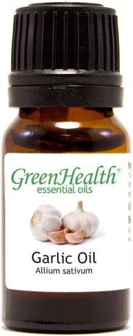 Garlic Essential Oil – 10 ml – 100% Pure & Natural, Undiluted - Amber Glass Bottle w/Euro Dropper - GreenHealth in Saudi Arabia
