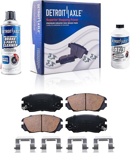 Detroit Axle - مجموعة الفرامل لشيفروليه Impala Malibu Buick Lacrosse Regal Praking Discor دوارات الفرامل ومنصات الفرامل الخزفية: 12.64 "بوصة الأمامية و 12.4 بوصة الدوارات الخلفية in Saudi Arabia