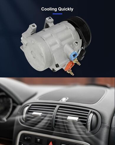 ضاغط ECCPP A/C مع Clutch 2008-2010 FIT ل Dodge Grand Caravan لـ Chrysler Town & Country 3.3L 3.8L AC ضاغط in Kuwait