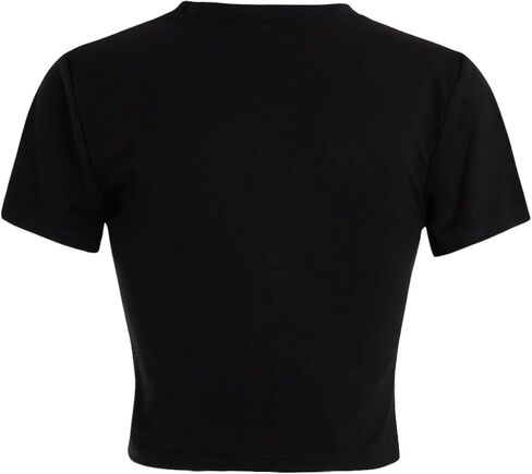 Women's Y2k Cherry Letter Print T Shirts Short Sleeve Crew Neck Summer Tops Streetwear in Kuwait