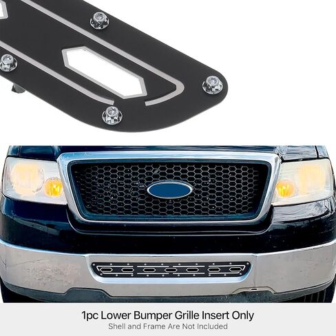 APS متوافق مع Ford F-150 2006-2008 Lower Pumper Steel Stainless Mesh Grille Grille Insert F75352H in Kuwait