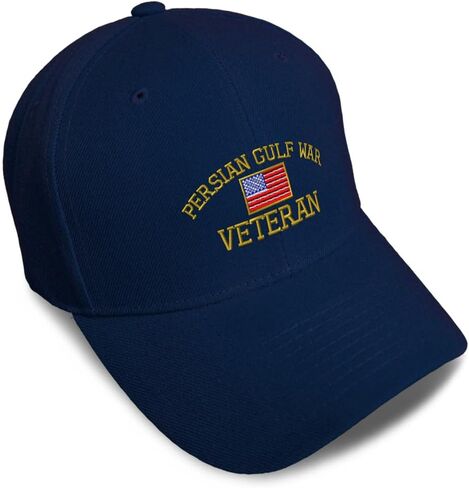 Speedy Pros Baseball Caps for Men & Women Embroidered American Veteran Gulf War A Embroidery Ladies & Men Baseball Hats in Saudi Arabia