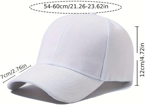 6 Pack Unisex Adjustable Baseball Caps, Mixed Solid Colors, Plain Blank Design for Men & Women in Saudi Arabia