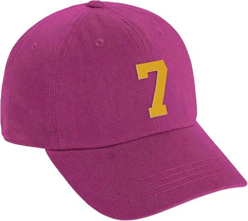 Daxton Custom Gold Team Number Low Profile Adjustable Baseball Dad Hat Cap in Kuwait