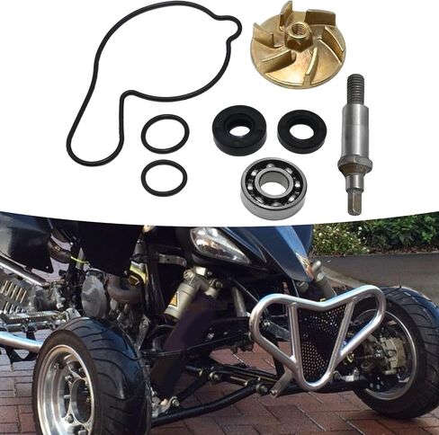 Water Pump Seal Impeller 5TG-12439-00-00 Shaft Bearing Repair Kit Replacement for Yamaha YFZ450 2004 2005 2006 2007 2008 2009 2012 2013 Carburettor Repair Kits in Saudi Arabia