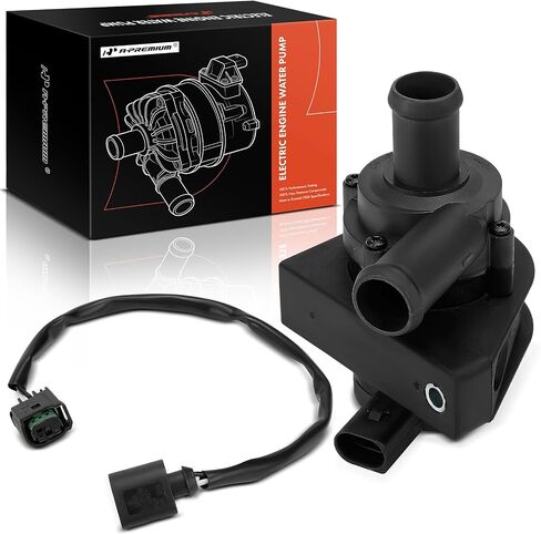 مضخة مياه المحرك الكهربائية A-premium [تناسب DOHC ، 4ycl. 2.0L] متوافق مع Volkswagen & Audi Car - A3 Quattro ، TT Quattro ، Passat CC ، Tiguan 09-16 ، Jetta ، GTI ، CC ، EOS ، Beetle ، مع سلك (دبابيس) in Saudi Arabia